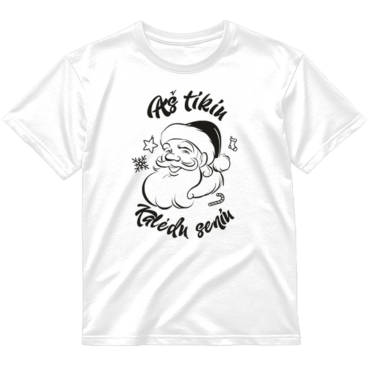 „Aš tikiu Kalėdų seniu" Marškinėliai