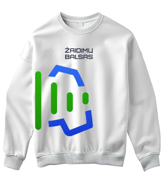 Dalis logotipo „Žaidimų Balsas“ Džemperis be gobtuvo