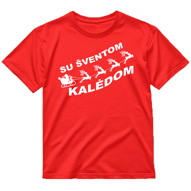 „Su Šventom Kalėdom" Marškinėliai
