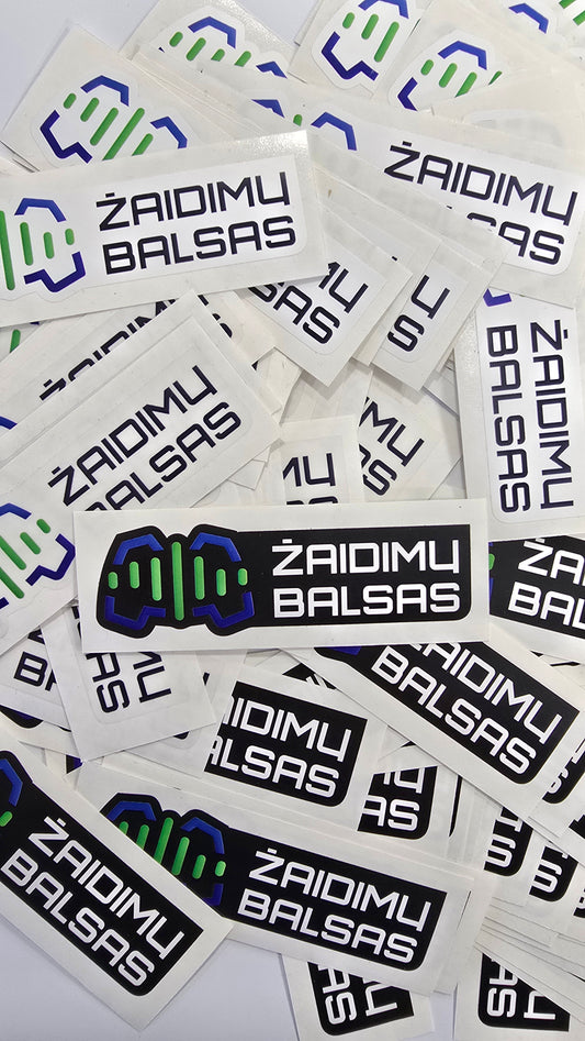 „Žaidimų Balsas” Lipdukų rinkinys