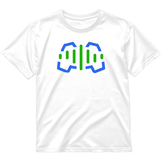 Logotipas krūtinės centre „Žaidimų Balsas” Marškinėliai