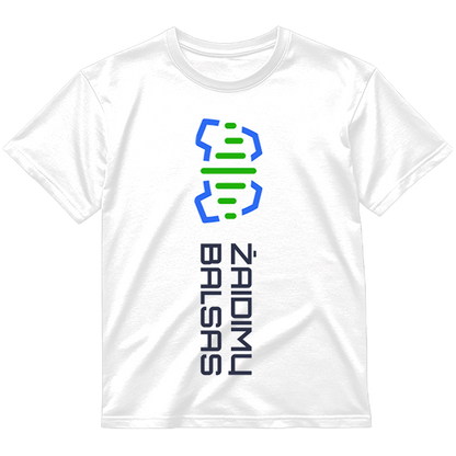 Vertikalus logotipas „Žaidimų Balsas” Marškinėliai