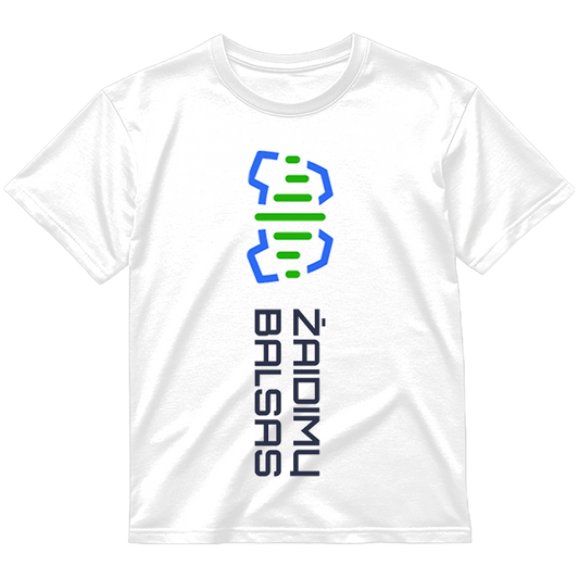 Vertikalus logotipas „Žaidimų Balsas” Marškinėliai