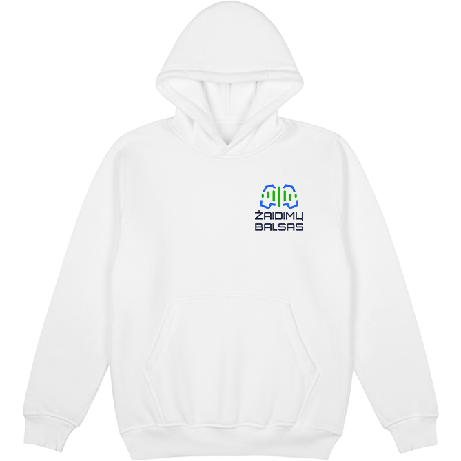 Logotipas širdies plote „Žaidimų Balsas” Džemperis