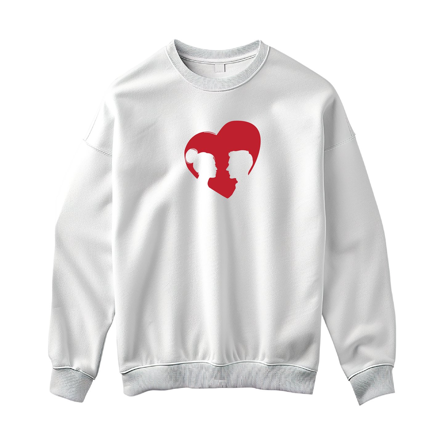 Valentino Diena "Žmonių Siluetai Širdutėje" Džemperis