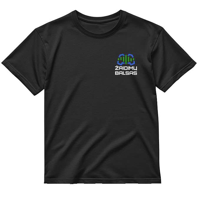 Logotipas širdies plote „Žaidimų Balsas” Džemperis