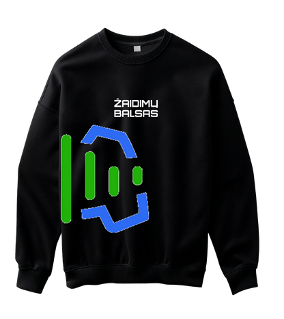 Dalis logotipo „Žaidimų Balsas“ Džemperis be gobtuvo