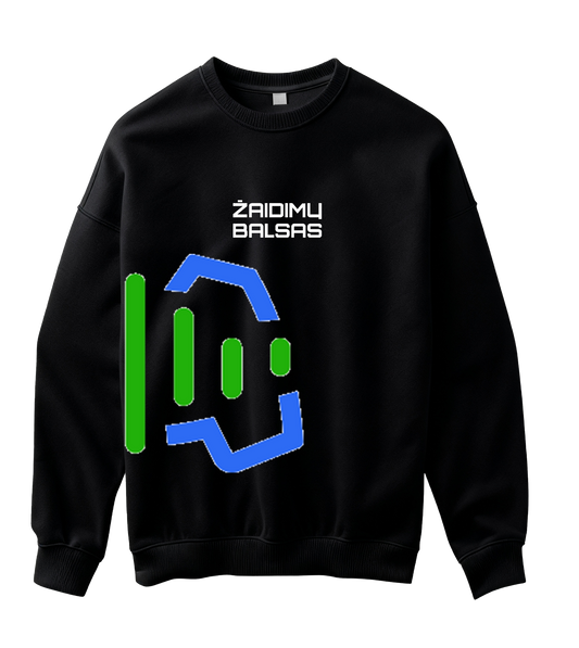 Dalis logotipo „Žaidimų Balsas“ Džemperis be gobtuvo