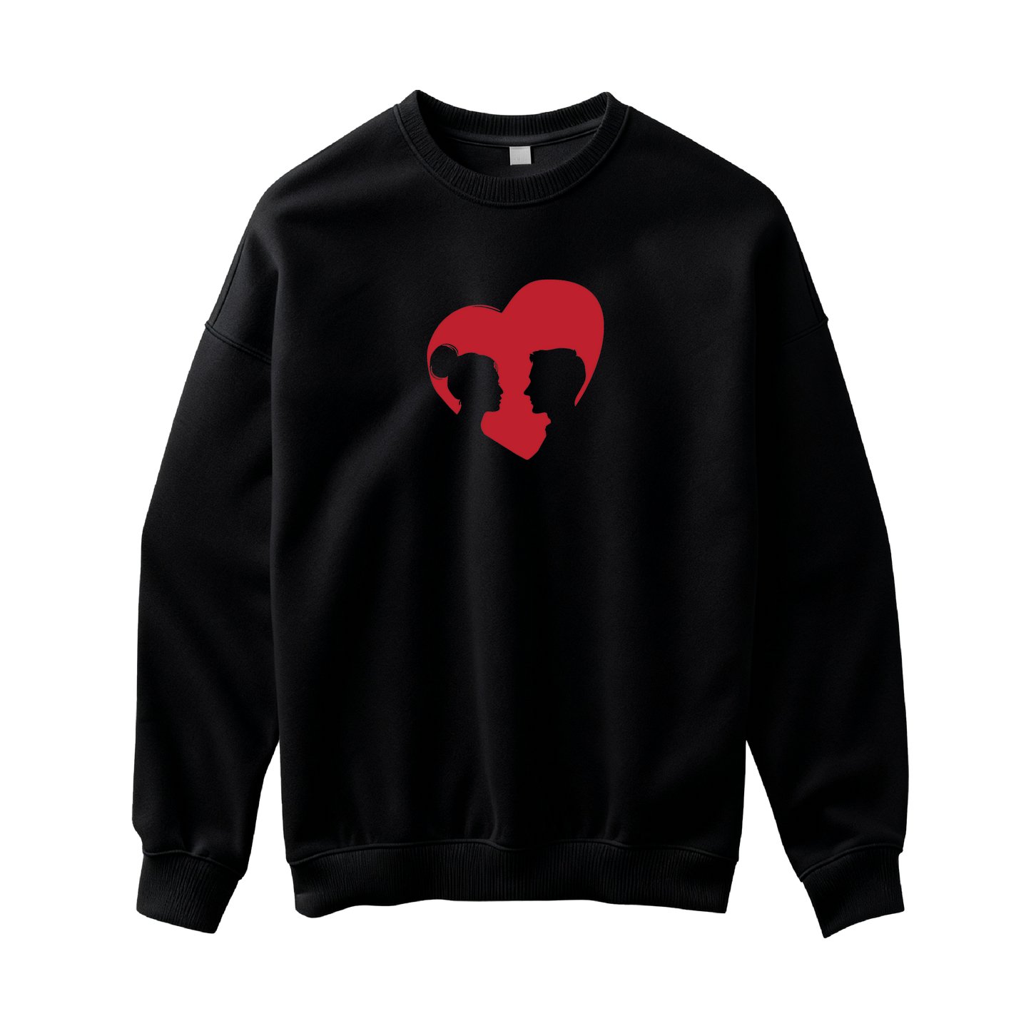 Valentino Diena "Žmonių Siluetai Širdutėje" Džemperis