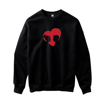 Valentino Diena "Žmonių Siluetai Širdutėje" Džemperis