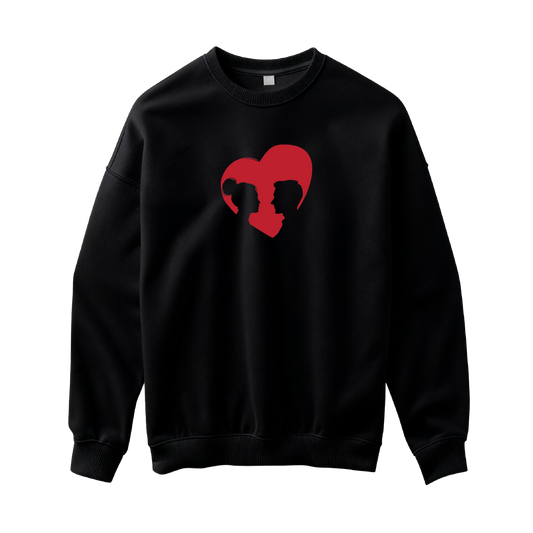 Valentino Diena "Žmonių Siluetai Širdutėje" Džemperis