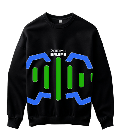 Didelis logotipas „Žaidimų Balsas“ Džemperis be gobtuvo