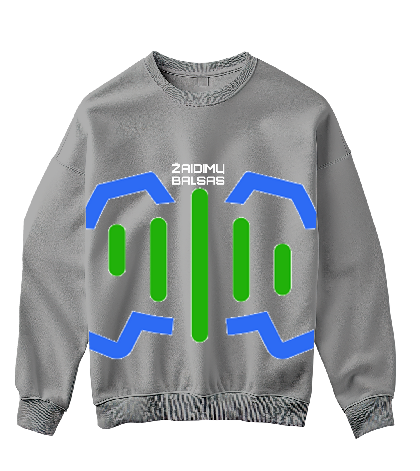 Didelis logotipas „Žaidimų Balsas“ Džemperis be gobtuvo