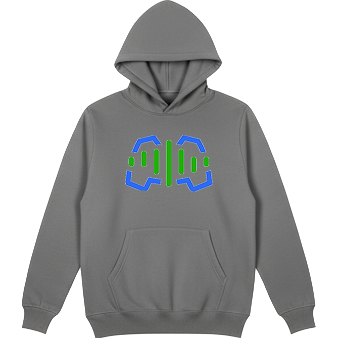 Logotipas krūtinės centre „Žaidimų Balsas“ Džemperis