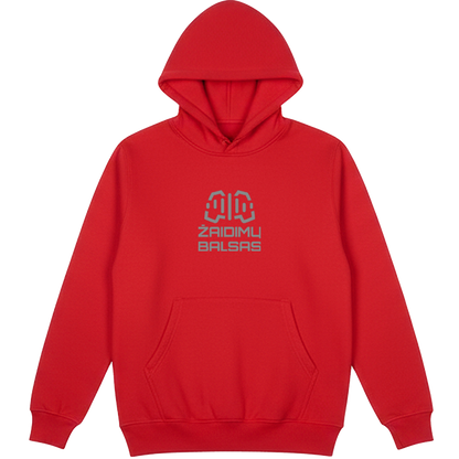 Pilkas logotipas „Žaidimų Balsas“ Džemperis