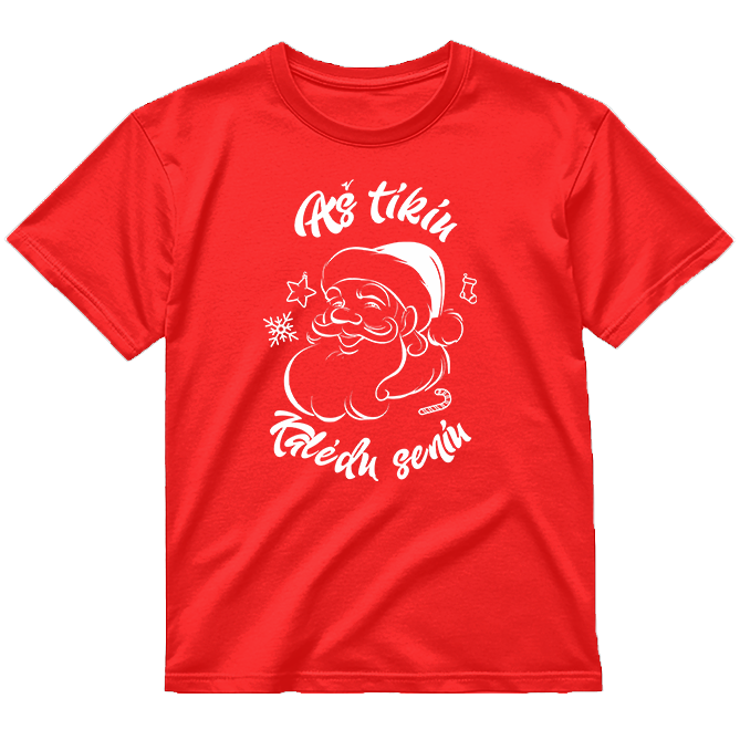 „Aš tikiu Kalėdų seniu" Marškinėliai