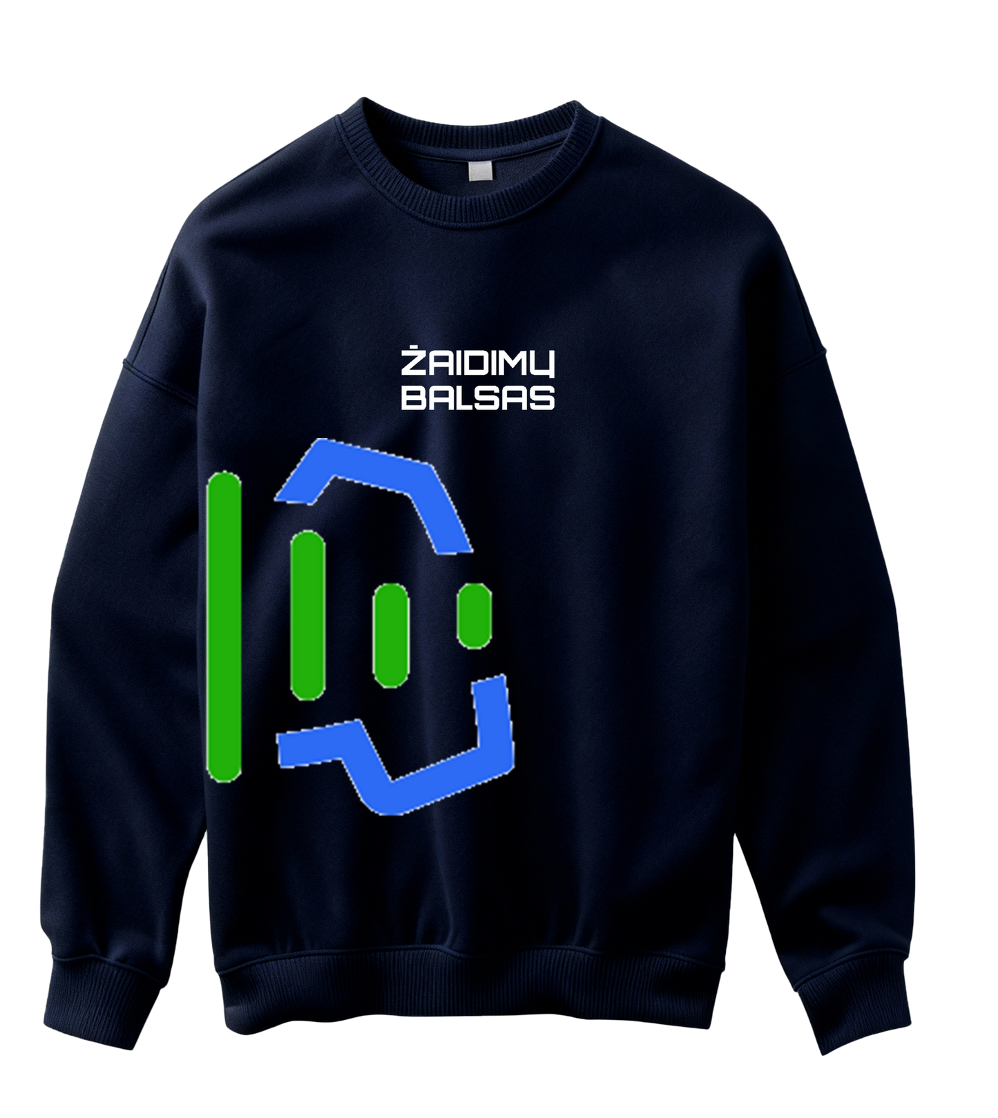 Dalis logotipo „Žaidimų Balsas“ Džemperis be gobtuvo