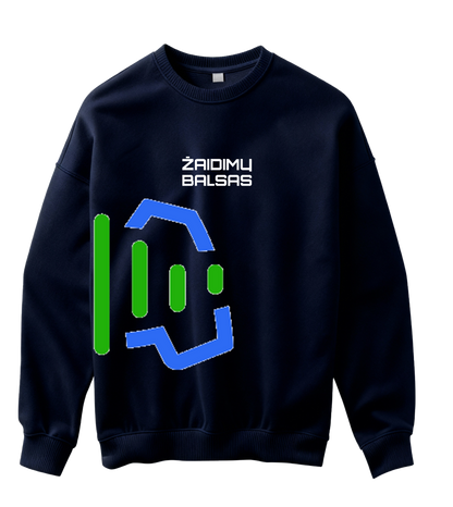 Dalis logotipo „Žaidimų Balsas“ Džemperis be gobtuvo