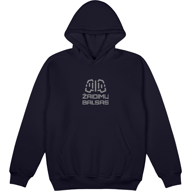 Pilkas logotipas „Žaidimų Balsas“ Džemperis