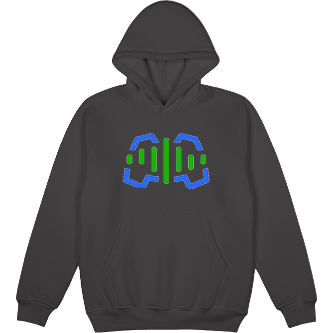 Logotipas krūtinės centre „Žaidimų Balsas“ Džemperis