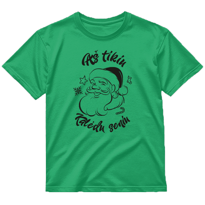 „Aš tikiu Kalėdų seniu" Marškinėliai