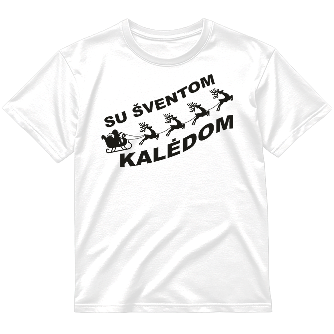 „Su Šventom Kalėdom" Marškinėliai