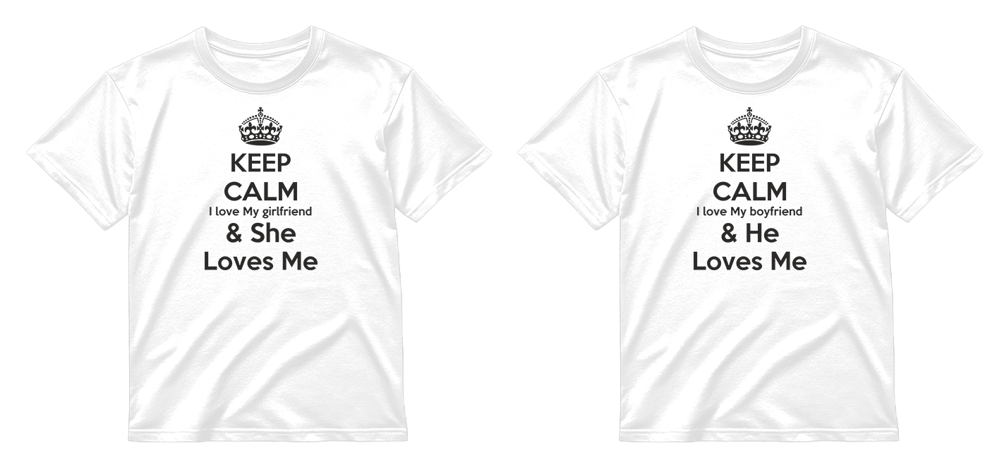 „Keep Calm" COMBO Marškinėliai