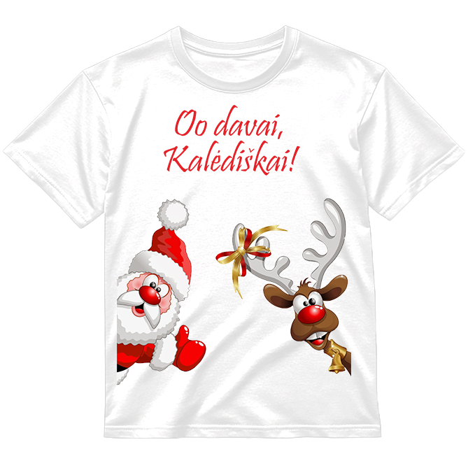 „Oo davai, Kalėdiškai!" Marškinėliai