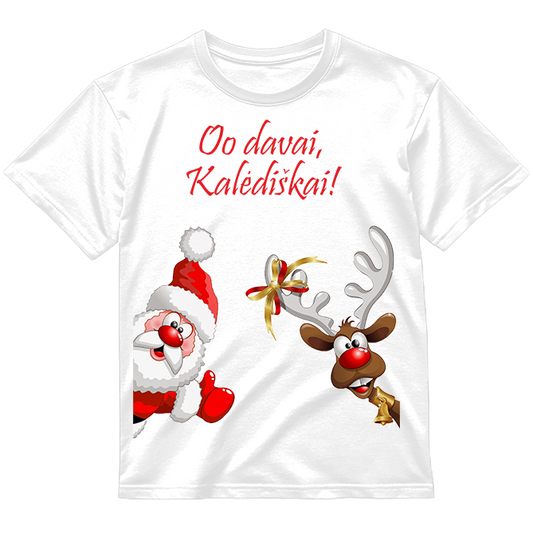 „Oo davai, Kalėdiškai!" Marškinėliai