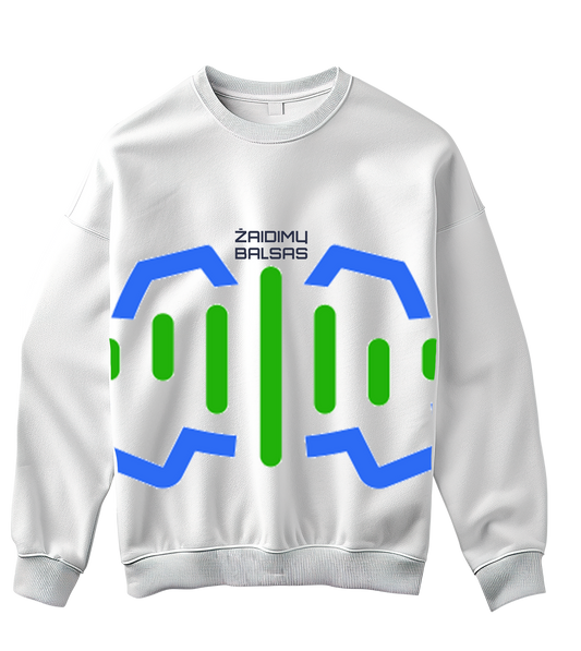 Didelis logotipas „Žaidimų Balsas“ Džemperis be gobtuvo