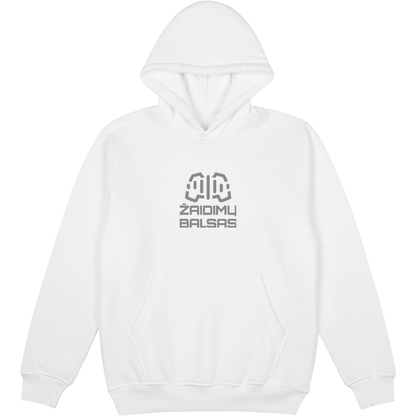 Pilkas logotipas „Žaidimų Balsas“ Džemperis