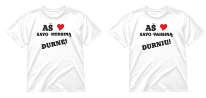 „Aš ❤️ savo durnelį / durnę" COMBO Marškinėliai