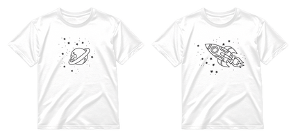 „Kosminis duetas" COMBO Marškinėliai