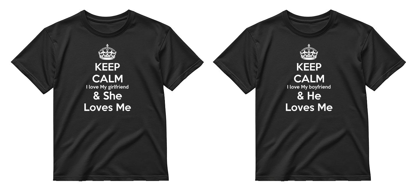 „Keep Calm" COMBO Marškinėliai