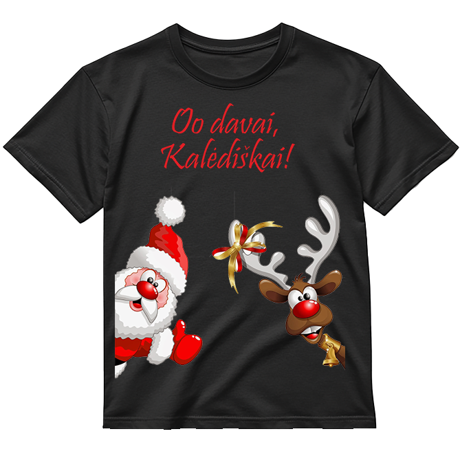 „Oo davai, Kalėdiškai!" Marškinėliai