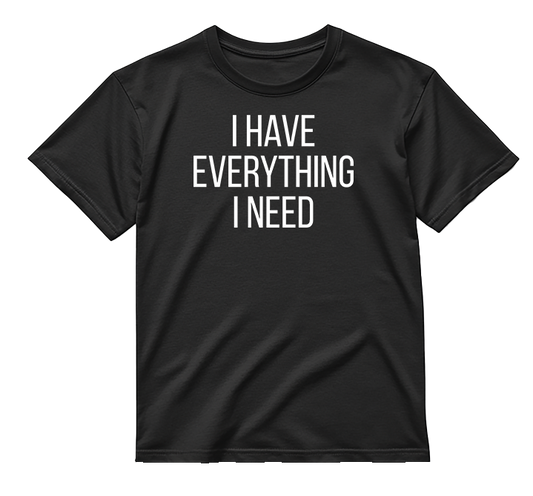 „Aš esu viskas / Turiu viską" COMBO Marškinėliai