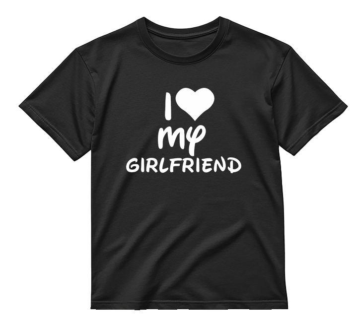„I ♥ my GIRLFRIEND / BOYFRIEND" COMBO Marškinėliai