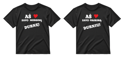 „Aš ❤️ savo durnelį / durnę" COMBO Marškinėliai