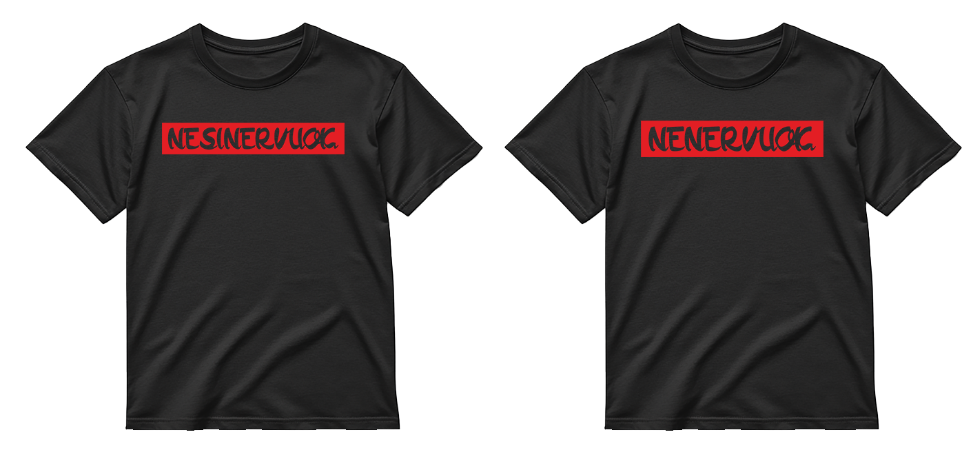 „Nesinervuok/Nenervuok" COMBO Marškinėliai