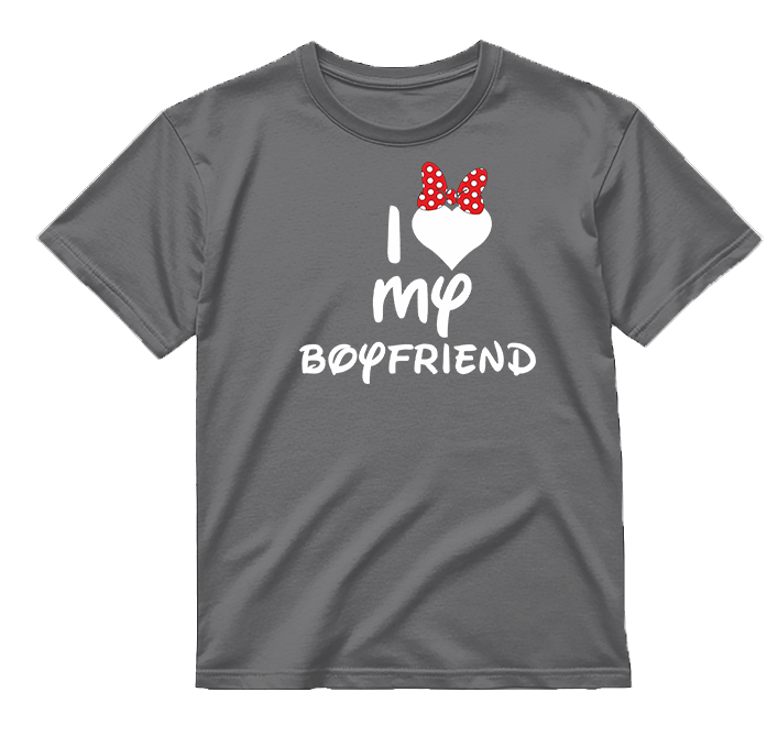 „I ♥ my GIRLFRIEND / BOYFRIEND" COMBO Marškinėliai