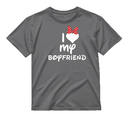 „I ♥ my GIRLFRIEND / BOYFRIEND" COMBO Marškinėliai