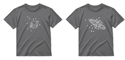„Kosminis duetas" COMBO Marškinėliai