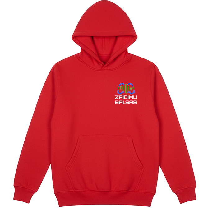 Logotipas širdies plote „Žaidimų Balsas” Džemperis