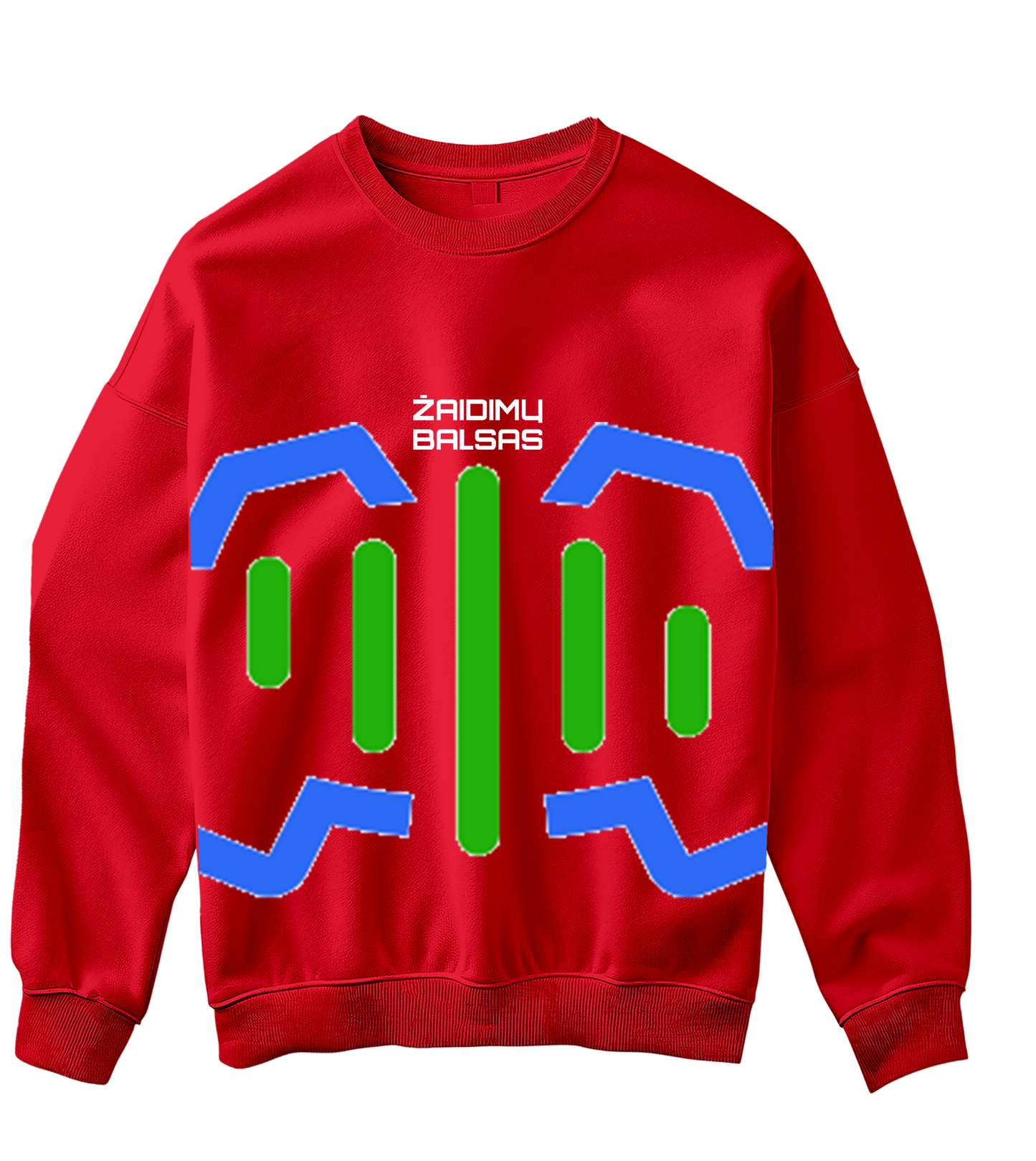 Didelis logotipas „Žaidimų Balsas“ Džemperis be gobtuvo