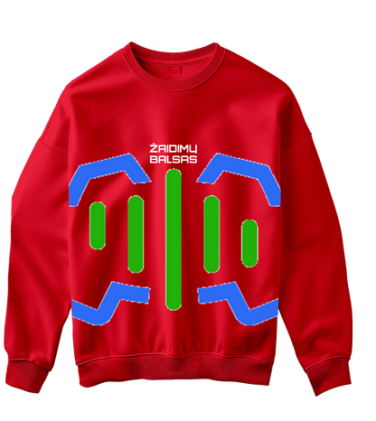 Didelis logotipas „Žaidimų Balsas“ Džemperis be gobtuvo