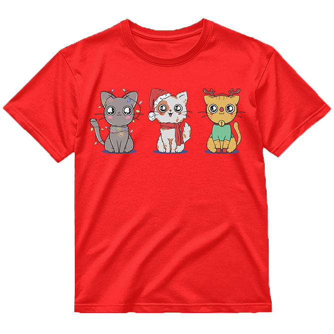 „Kalėdiniai Katinukai" Marškinėliai