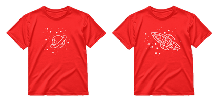 „Kosminis duetas" COMBO Marškinėliai