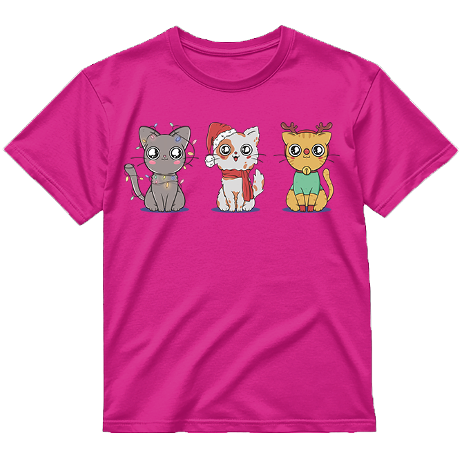 „Kalėdiniai Katinukai" Marškinėliai