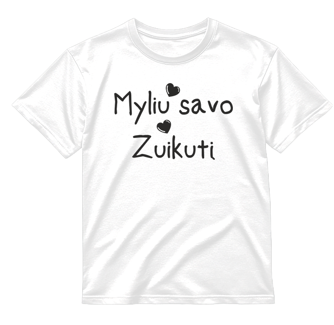 „Myliu savo Meilutę / Zuikutį" COMBO Marškinėliai