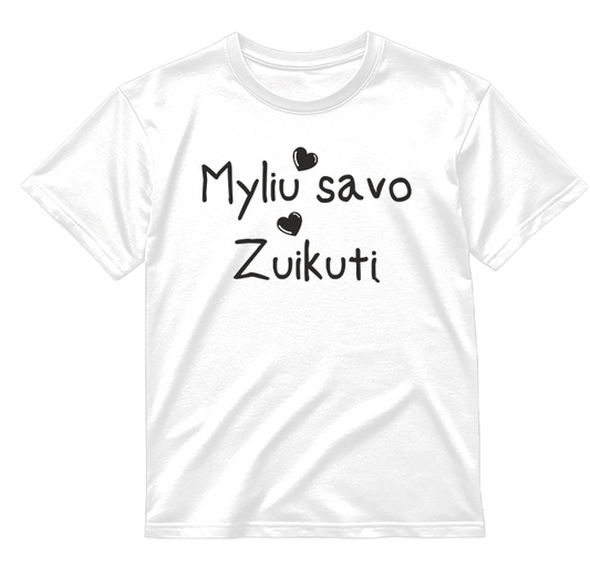 „Myliu savo Meilutę / Zuikutį" COMBO Marškinėliai